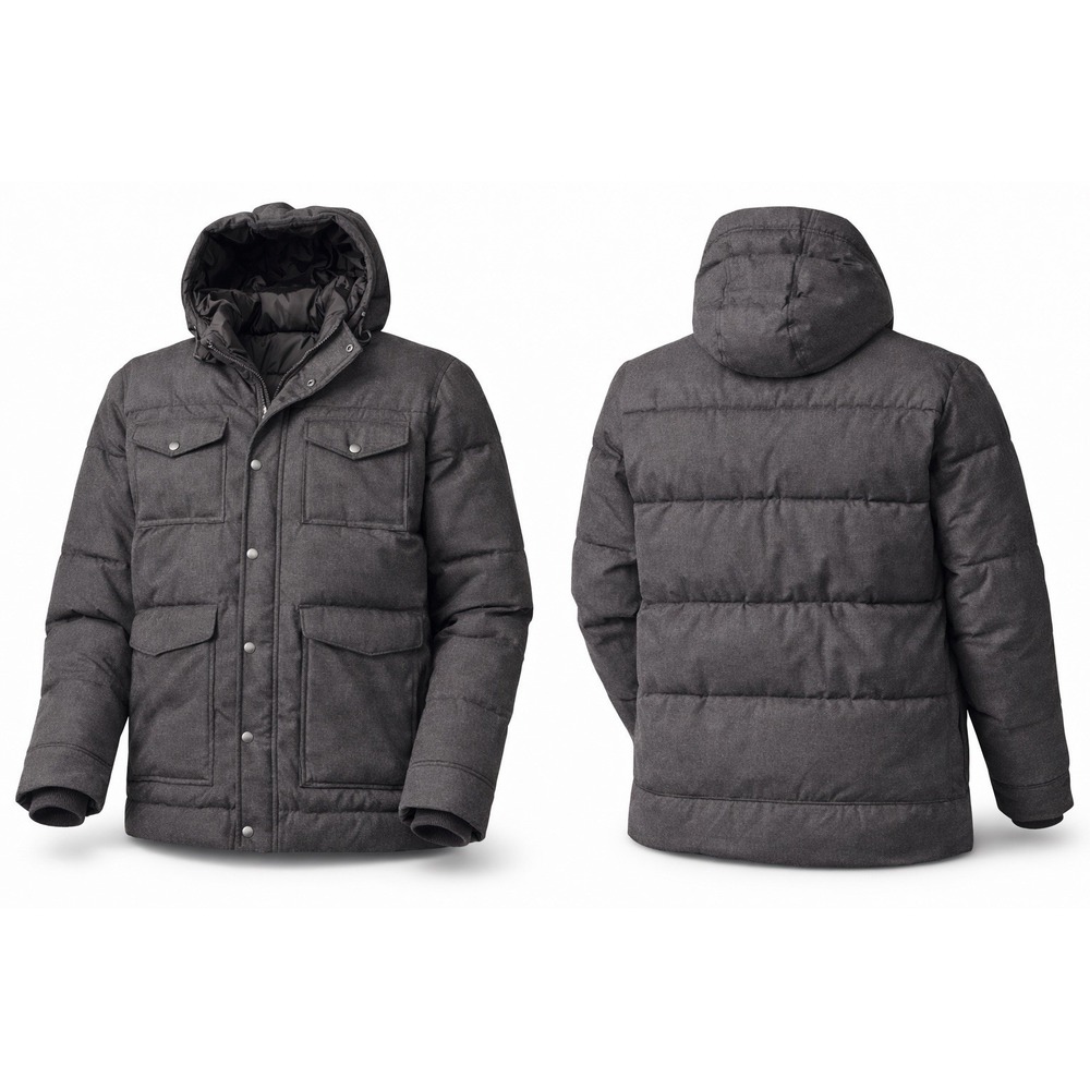 Old Navy XXXL WINTER MID Length Coat SCUBA  Hooded Puffer Jacket Warm Outerwear‎